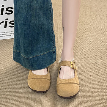 Xajzpa Summer Shoes Ladies Female Footwear Shallow Mouth Soft Women's Moccasins Dress New Spring Mary Janes Shoes Woman 2025 Shall